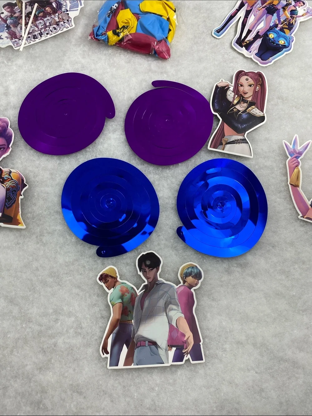 Birthday Party Décor Set Korean idol demon hunters decor set anime